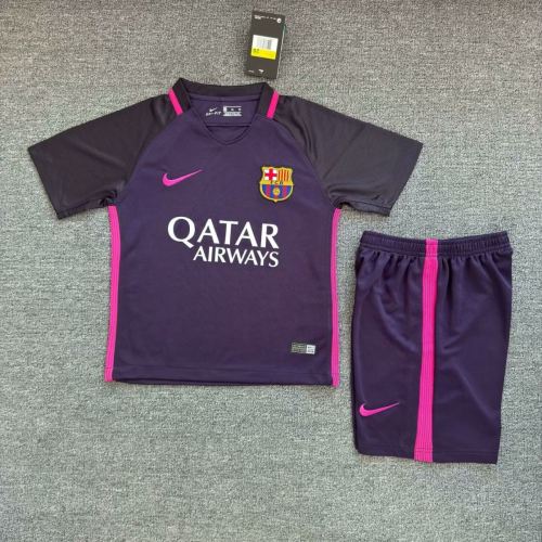 Kids Barcelona 2016/2017 Away Retro Kit