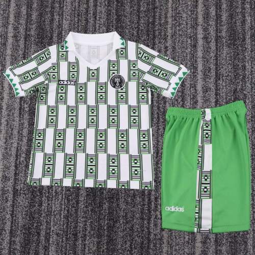 Kids Nigeria 1994 World Cup Away Retro Kit