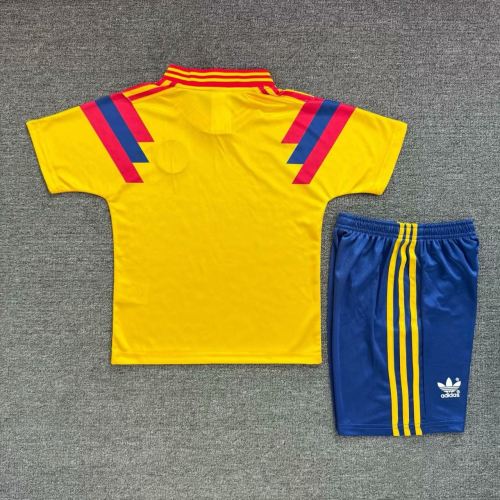Kids Colombia 1990 World Cup Home Retro Kit