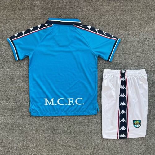 Kids Manchester City 1997/1999 Home Retro Kit