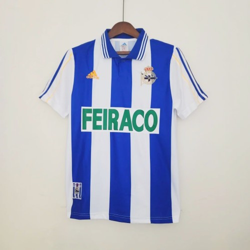 (On Sale) Deportivo de La Coruña 1999/2000 Home Retro Jersey