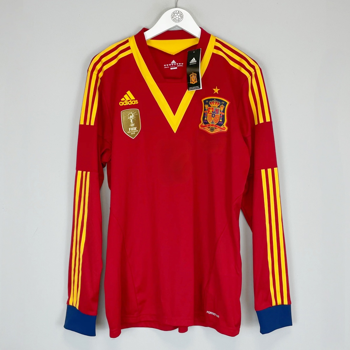 Spain 2013 Confederation Cup Home Long Sleeve Retro Jersey