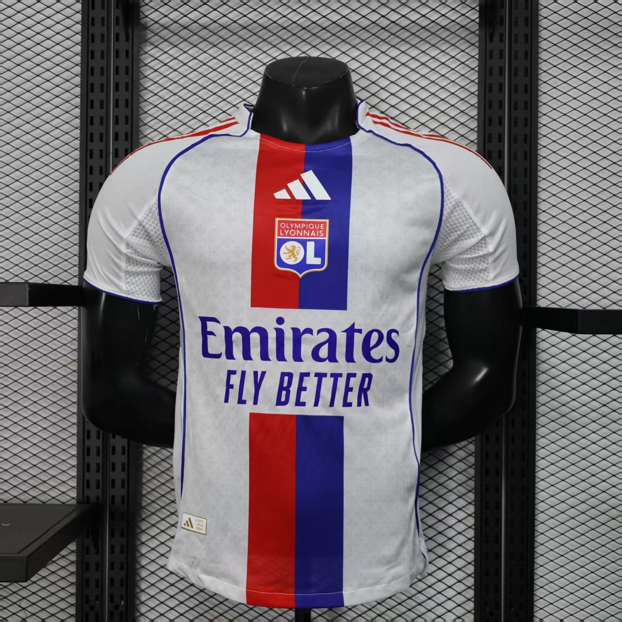 【激レア美品】Olympique Lyonnais ユニフォーム 3D Mサイズ Adidas Olympique Lyonnais 25/26 Home Jersey Soccer JD1396 White