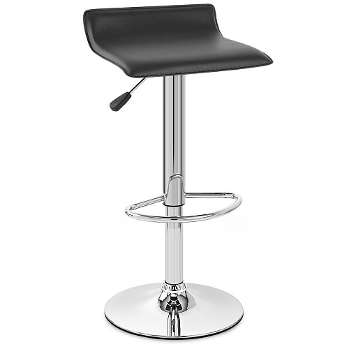 Bar Stools Pvc Leather Red Adjustable Hight