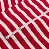 RED & WHITE THICK AND THIN STRIPE 