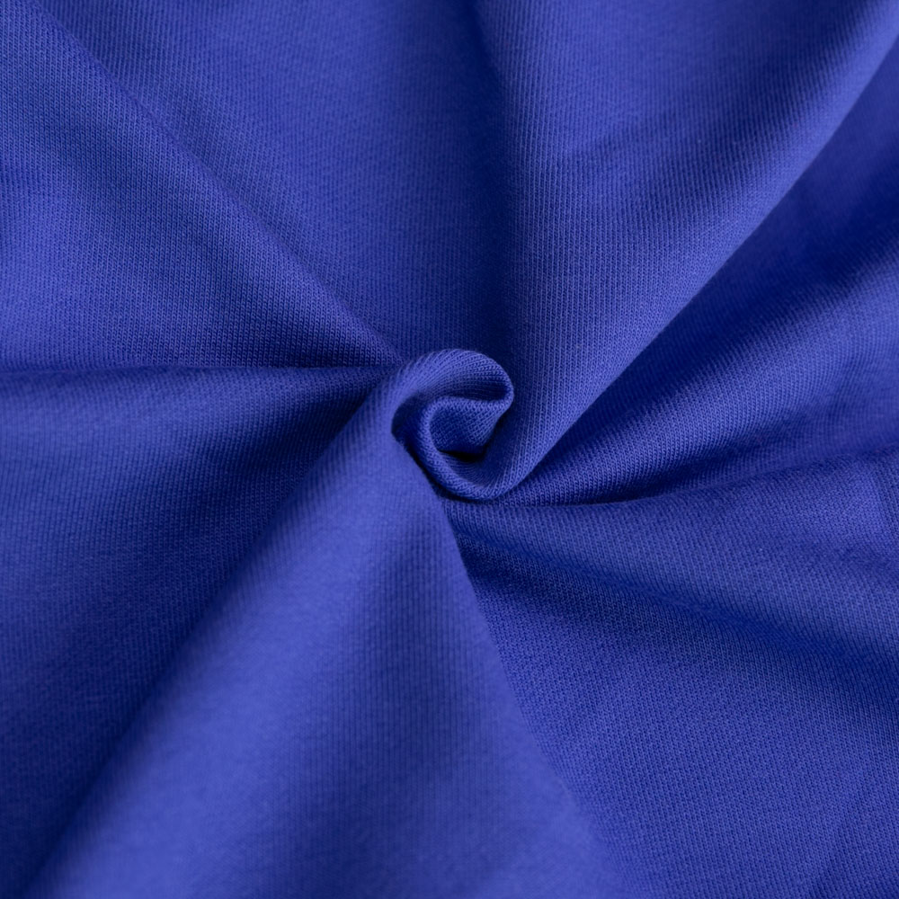 ROYAL BLUE - FRENCH TERRY cotton lycra fabric