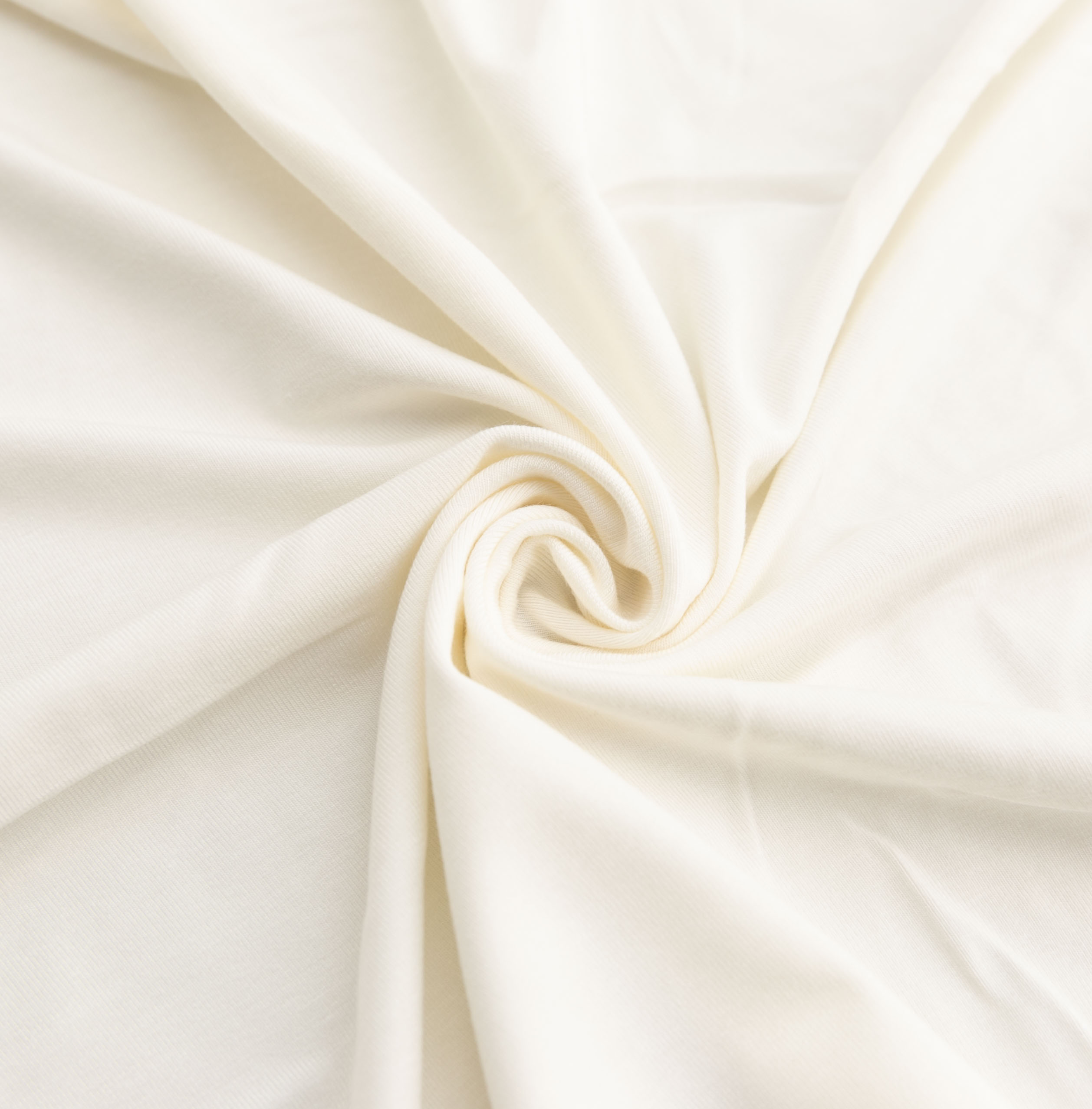 cream bamboo lycra fabric