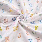 Words and stripe -Cotton lycra