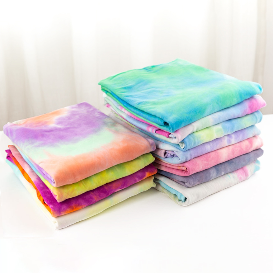 US$ 16.00 - 180G Cotton Lycra Tie-Dye Fabric - m.