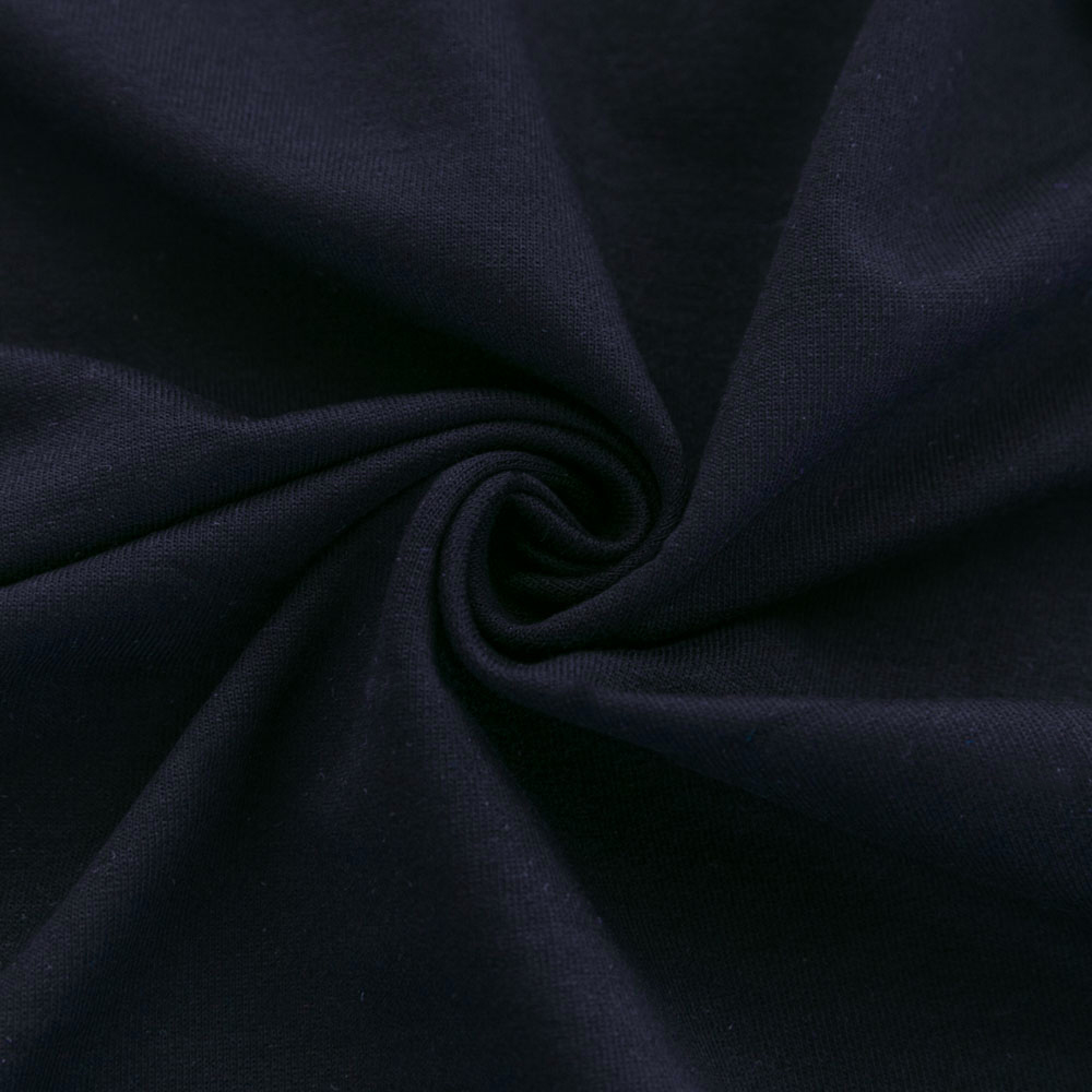 NAVY BLUE FRENCH TERRY cotton lycra fabric