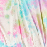 180G Cotton Lycra Tie-Dye Fabric