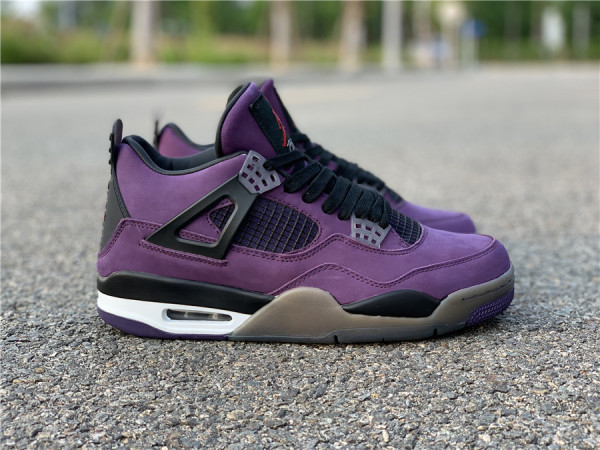 Travis Scott x Air Jordan 4 Purple Suede