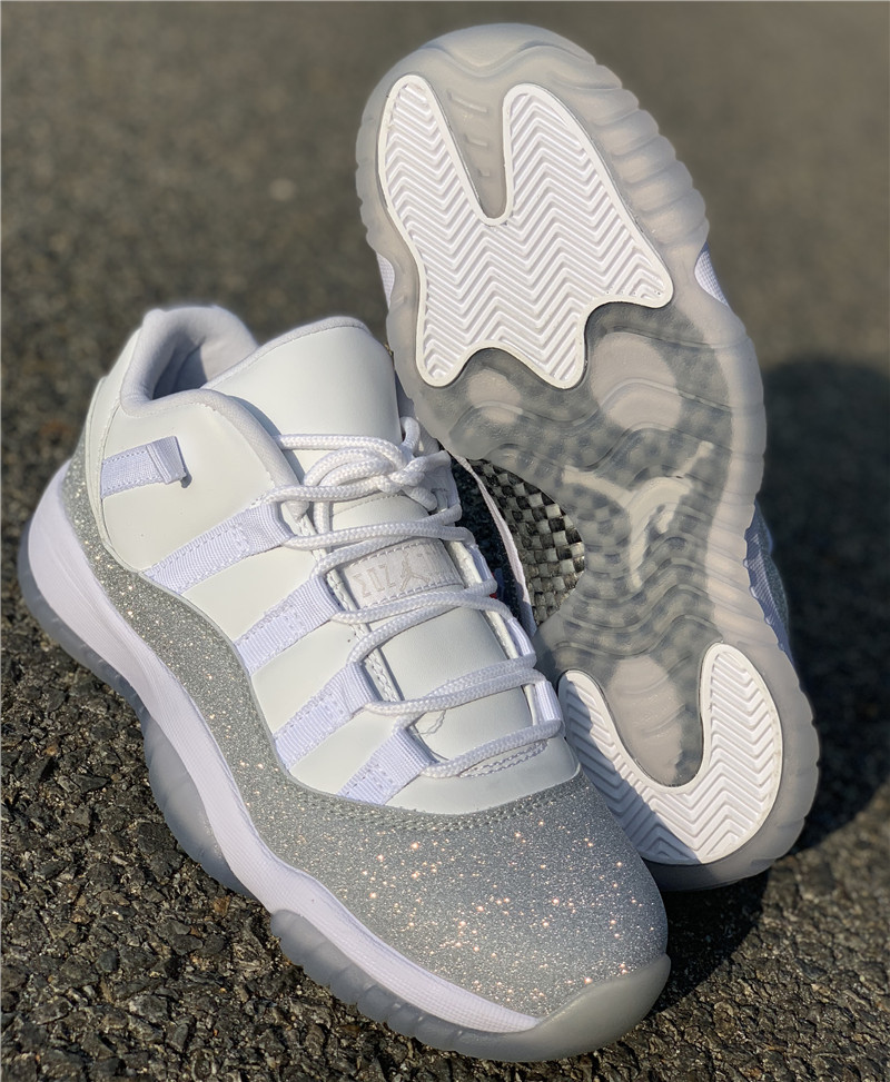silver metallic 11s