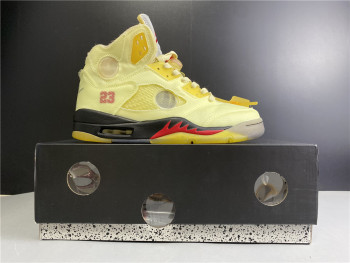 OFF-WHITE x Air Jordan 5 “Sail”