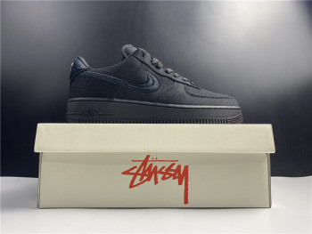 Stussy x Nike Air Force 1 Low “Black”