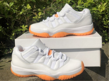 Air Jordan 11 Low  Bright Citrus women true box