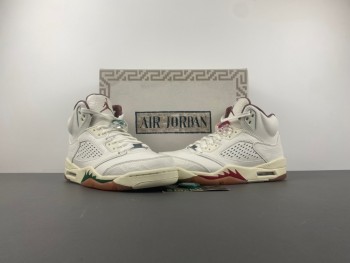 Air Jordan 5  El Grito  Sail and Dark Pony