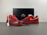 Nike Air Force 1 Low 'Patent Leather Dark Team Red'