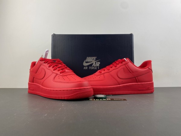 Nike Air Force 1 07 LV8 1  Triple Red  University Red