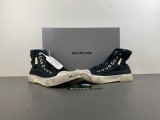 Balenciaga Paris High 'Destroyed - Denim'