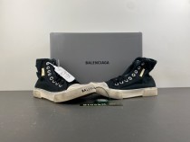 Balenciaga Paris High 'Destroyed - Denim'