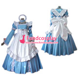 French Sissy Maid Pvc Dress Lockable Uniform Cosplay Costume Tailor-Made[G2470]
