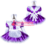French Sissy Maid Satin Dress Lockable Uniform Cosplay Costume Tailor-Made[G2252]