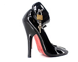 French Pleaser Seduce Crossdresser Lockable Sissy Maid High-heels 12CM