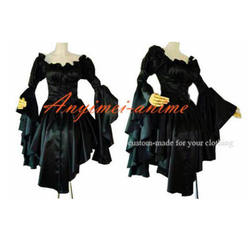 French Sissy Maid Gothic Lolita Punk Gown Ball Dress Evening Dress Cosplay Costume Tailor-Made[CK1169]