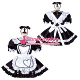 French Sissy Maid Satin Dress Lockable Uniform Cosplay Costume Tailor-Made[G2235]