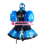 French Sissy Maid Pvc Dress Lockable Uniform Cosplay Costume Tailor-Made[G3770]