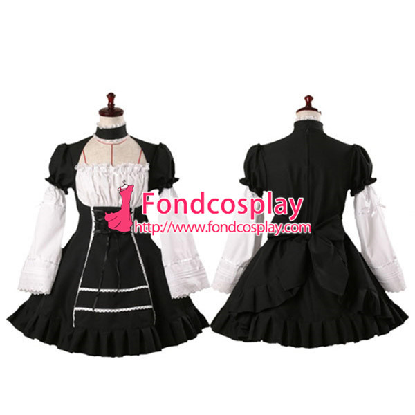 French Sissy Maid Gothic Lolita Punk Dress Cosplay Costume Tailor-Made[G071]