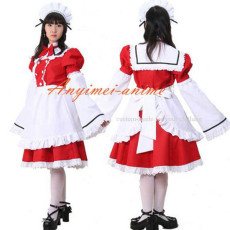 French Sexy Sissy Maid Cotton Dress Uniform Cosplay Costume Tailor-Made[CK1044]