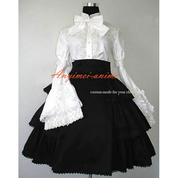 French Sissy Maid Gothic Lolita Punk Fashion Outfit Cosplay Costume Tailor-Made[CK977]