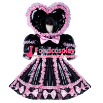French Adult Sissy Baby Maid Pvc Dress Lockable Tailor-Made[G2347]