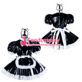 French Sissy Maid Pvc Dress Lockable Uniform Cosplay Costume Tailor-Made[G2232]