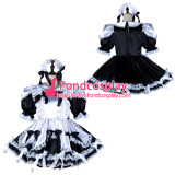 French Sissy Maid Satin Dress Lockable Uniform Cosplay Costume Tailor-Made[G2350]