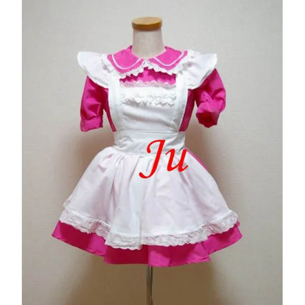French Sexy Sissy Maid Pvc Lockable Dress Uniform Cosplay Costume Tailor-Made[CK850]