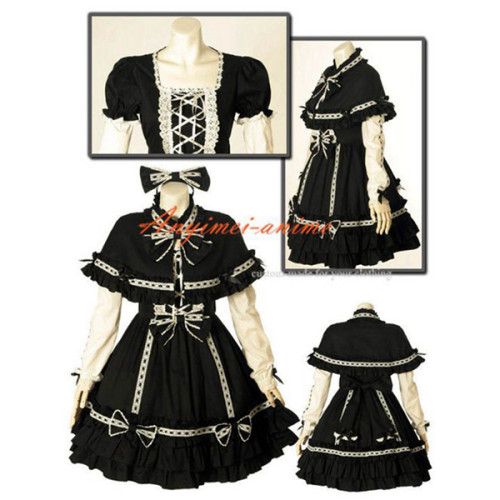 French Sissy Maid Gothic Lolita Punk Fashion Dress Cosplay Costume Tailor-Made[CK1049]