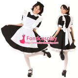 French Sissy Maid Cotton Lockable Dress Uniform Cosplay Costume Tailor-Made[G1254]