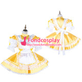 French Sissy Maid Satin Dress Lockable Uniform Cosplay Costume Tailor-Made[G2039]