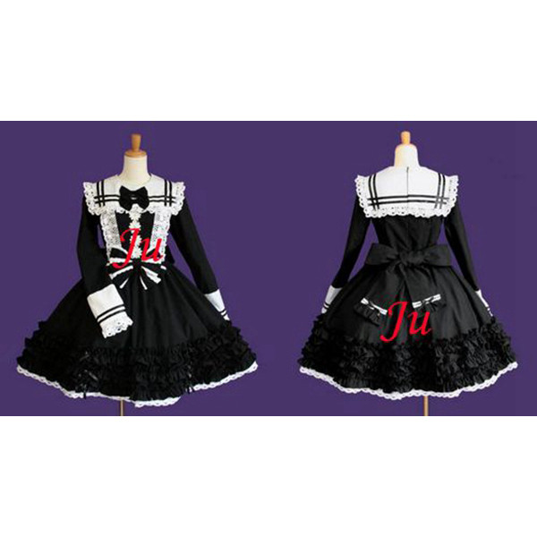 French Sissy Maid Gothic Lolita Sweet Fashion Dress Cosplay Costume Tailor-Made[CK713]