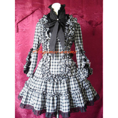 French Sissy Maid Gothic Lolita Punk Fashion Dress Cosplay Costume Tailor-Made[CK979]