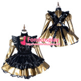 French Sissy Maid Pvc Dress Lockable Uniform Cosplay Costume Tailor-Made[G2174]