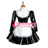 French Lockable Sissy Maid Dress Pvc Maid Uniform Cosplay Costume Tailor-Made[G1051]