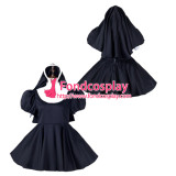 French Sissy Maid Satin Dress Lockable Uniform Cosplay Costume Tailor-Made[G2236]