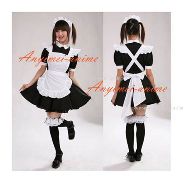Us 9891 French Sexy Sissy Maid Dress Cotton Lockable Dress Maid Uniform Cosplay Costume