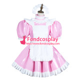 French Sissy Maid Pvc Dress Lockable Uniform Cosplay Costume Tailor-Made[G3774]