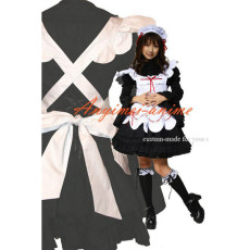 French Sexy Sissy Maid Cotton Dress Uniform Cosplay Costume Tailor-Made[CK1028]