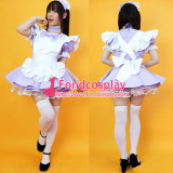 French Sissy Maid cotton Dress Lockable Uniform Cosplay Costume Tailor-Made[G2222]